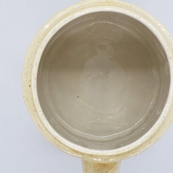 Signed Vintage 1981 Hand Made Ceramic Woodland Flowered Teapot or Planter - Picture 7 of 11